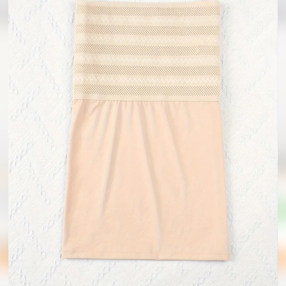 Nadia Go~High Waist Tummy Control Skirt Light Beige Shapewear NWT - Picture 6 of 10